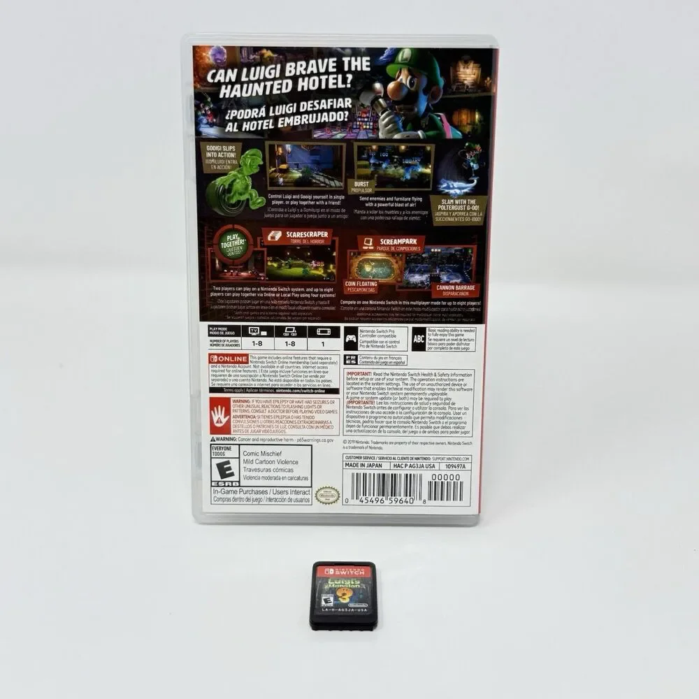 Luigis Mansion 3 Nintendo Switch Complete CIB Tested